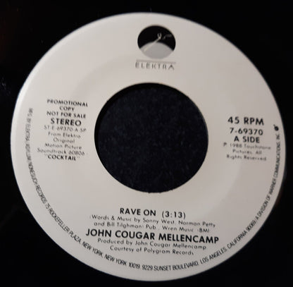 John Cougar Mellencamp : Rave On (7", Promo)