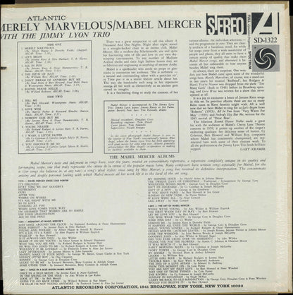 Mabel Mercer : Merely Marvelous (LP, Mono, RE)
