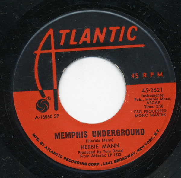 Herbie Mann : Memphis Underground / New Orleans (7", Single, PL )