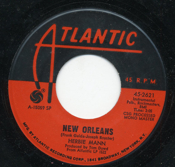 Herbie Mann : Memphis Underground / New Orleans (7", Single, PL )