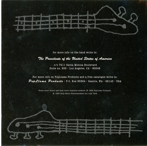 The Presidents Of The United States Of America : The Presidents Of The United States Of America (CD, Album, Promo)