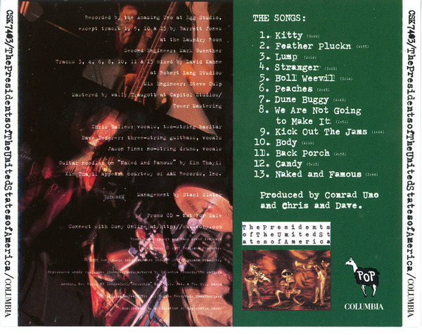The Presidents Of The United States Of America : The Presidents Of The United States Of America (CD, Album, Promo)