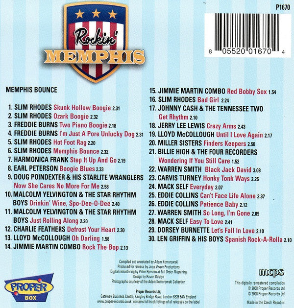 Various : Rockin' Memphis (4xCD, Comp, RM, Box)