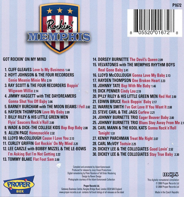 Various : Rockin' Memphis (4xCD, Comp, RM, Box)