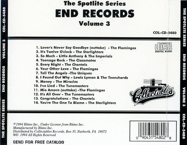 Various : Spotlite On End Records, Vol. 3 (CD, Comp)