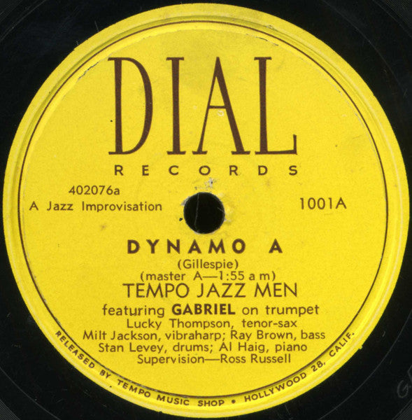 Tempo Jazz Men : Dynamo A / Dynamo B (Shellac, 10")