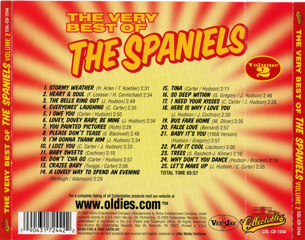 The Spaniels : The Very Best Of The Spaniels Volume 2 (CD, Comp)