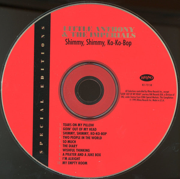 Little Anthony & The Imperials : Shimmy, Shimmy, Ko-Ko-Bop (CD, Comp)