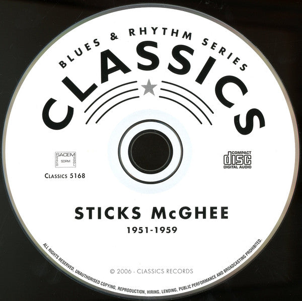 Stick McGhee : The Chronological Sticks McGhee 1951-1959 (CD, Comp)