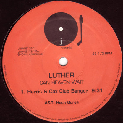 Luther Vandross : Can Heaven Wait (2x12")