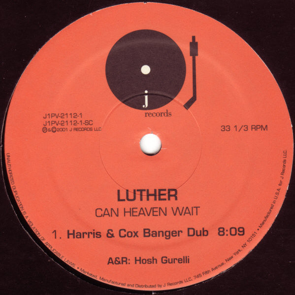 Luther Vandross : Can Heaven Wait (2x12")