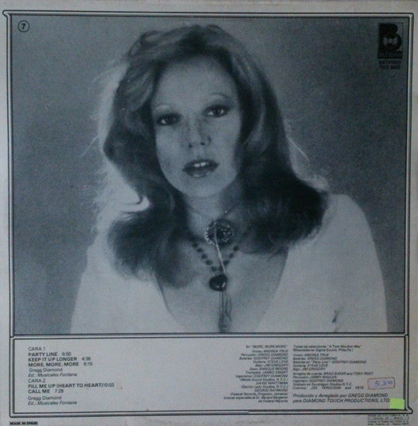 Andrea True Connection : More, More, More (LP, Album)