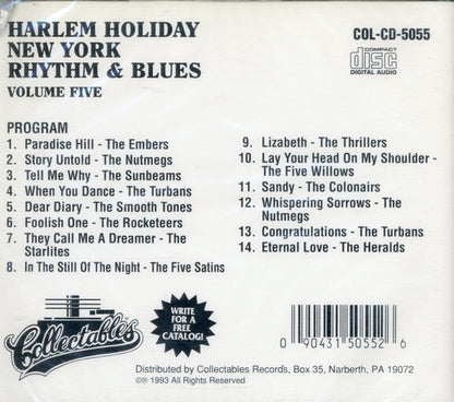 Various : Harlem Holiday - New York Rhythm & Blues Volume Five (CD, Comp)