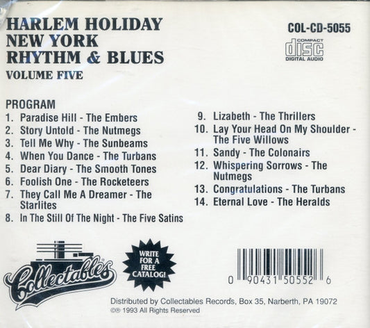 Various : Harlem Holiday - New York Rhythm & Blues Volume Five (CD, Comp)