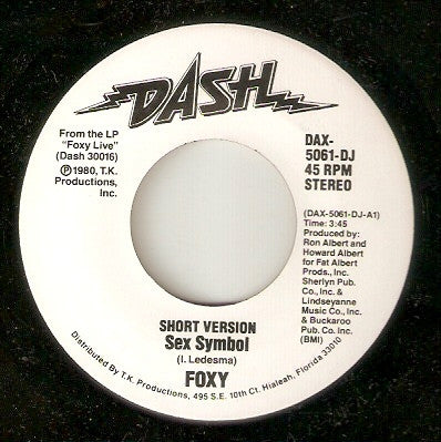 Foxy : Sex Symbol (7", Single, Promo)