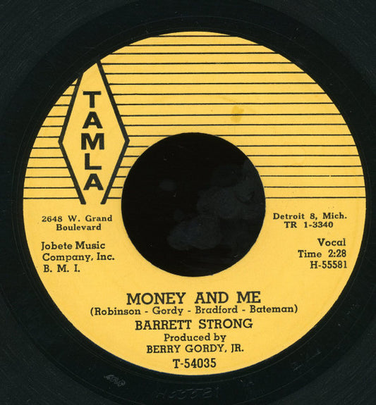 Barrett Strong : Money And Me (7", Single)