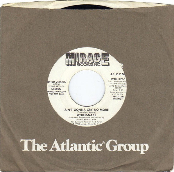 Whitesnake : Sweet Talker (7", Single, Promo)