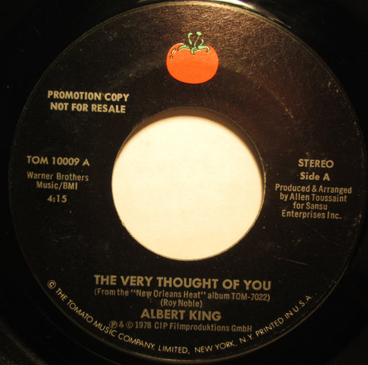 Albert King : The Very Thought Of You (7", Promo, Styrene)