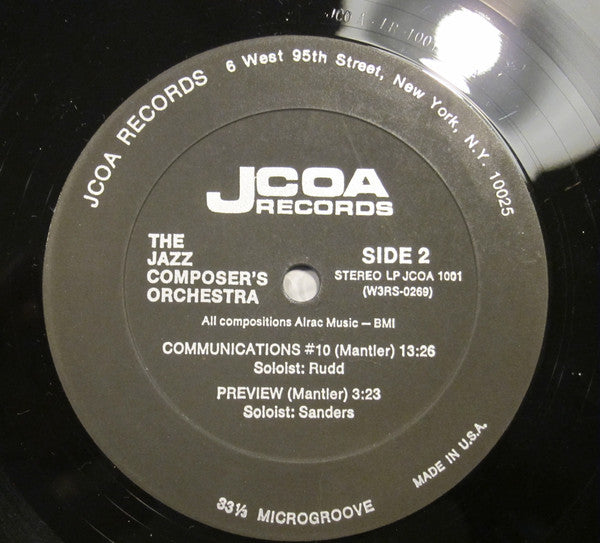 The Jazz Composer's Orchestra : The Jazz Composer's Orchestra (2xLP, Album, Gat)
