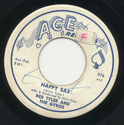 Alvin "Red" Tyler & The Gyros : Happy Sax / Junk Village (7", Single)