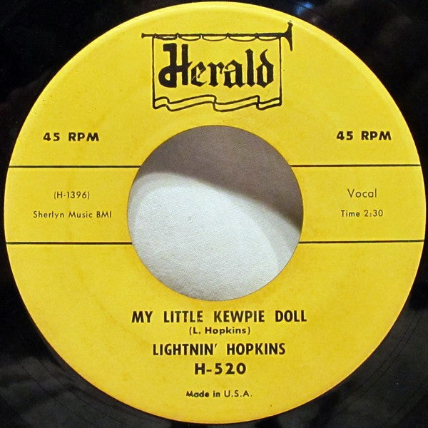 Lightnin' Hopkins : My Little Kewpie Doll (7")