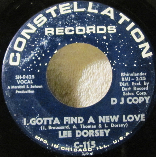 Lee Dorsey : Organ Grinder Swing / I Gotta Find A New Love (7", Single, Promo)