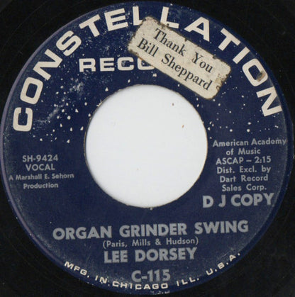 Lee Dorsey : Organ Grinder Swing / I Gotta Find A New Love (7", Single, Promo)