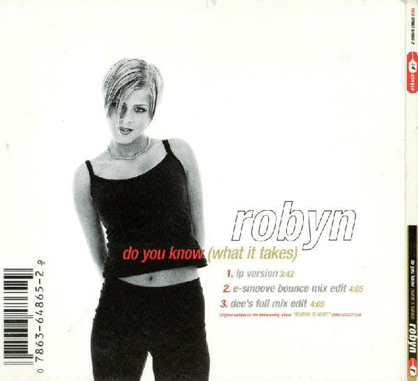 Robyn : Do You Know (What It Takes) (CD, Single)