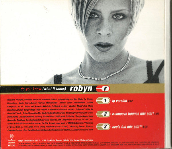 Robyn : Do You Know (What It Takes) (CD, Single)