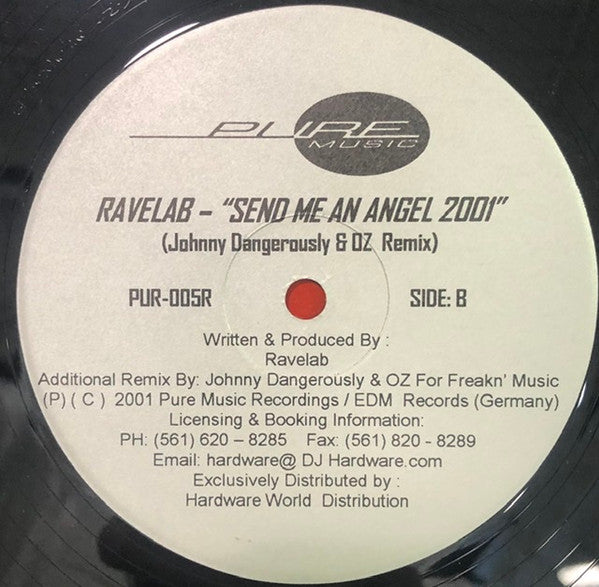 Ravelab : Send Me An Angel 2001 (12", Dis)
