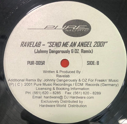 Ravelab : Send Me An Angel 2001 (12", Dis)