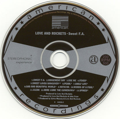 Love And Rockets : Sweet F.A. (CD, Album)