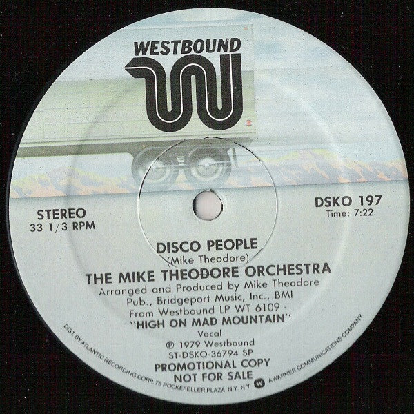 The Mike Theodore Orchestra : Disco People / Dragons Of Midnight (12", Promo)