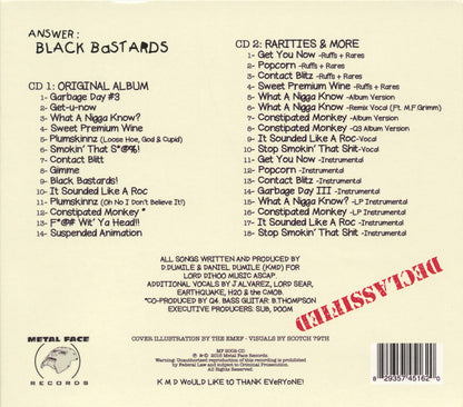 KMD : Bl_ck B_st_rds (2xCD, Album, Dlx, RE, Dig)
