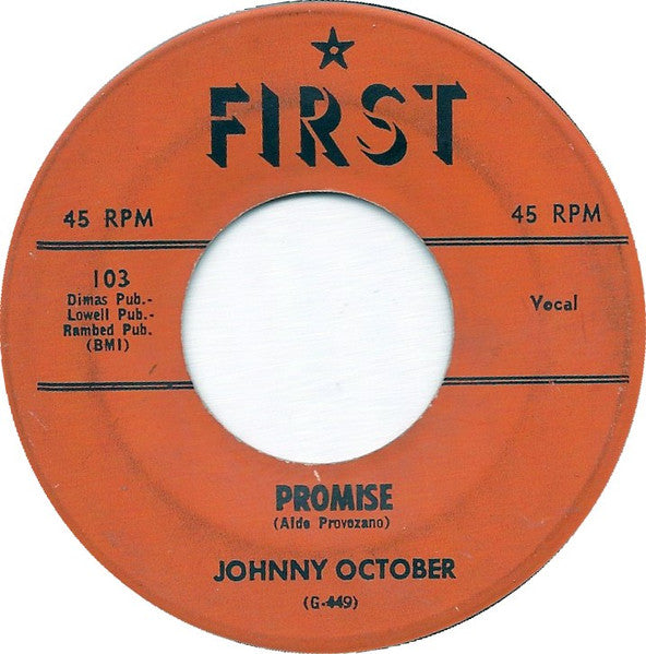 Johnny October : Promise / Little Boy Blue (7", Single, Mono)