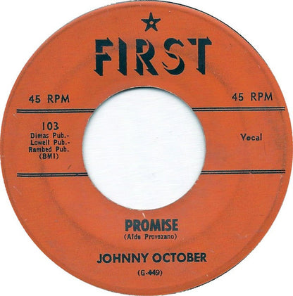 Johnny October : Promise / Little Boy Blue (7", Single, Mono)