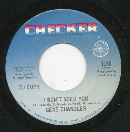 Gene Chandler : No Peace, No Satisfaction (7", Promo)