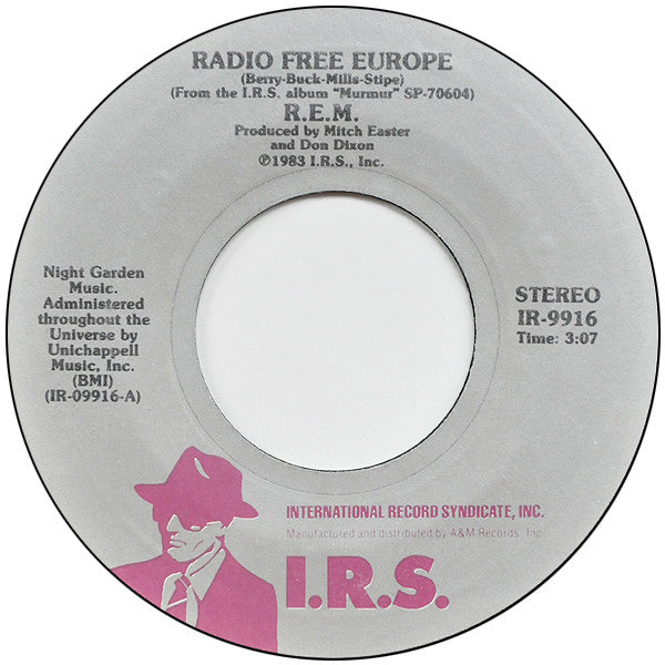R.E.M. : Radio Free Europe (7", Single, Styrene, Pit)
