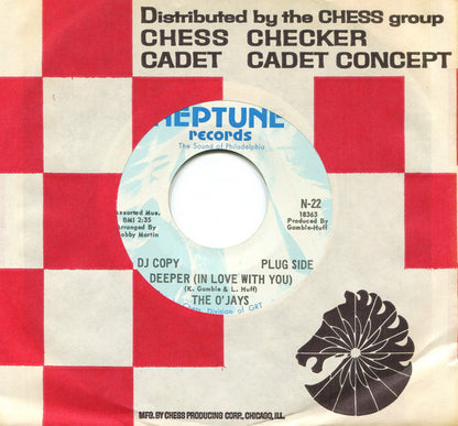 The O'Jays : Deeper (In Love With You) / I've Got The Groove (7", Single, Promo)