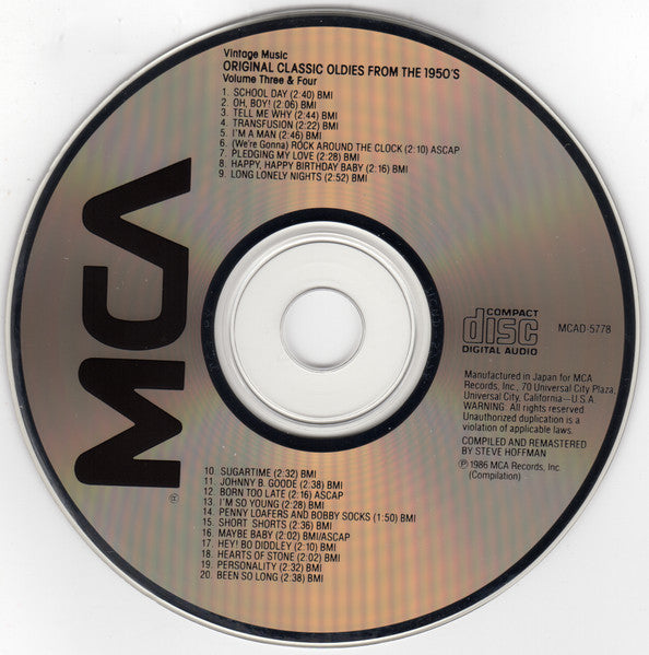 Various : Vintage Music Collectors Series Volumes 3 & 4 (CD, Comp, Den)