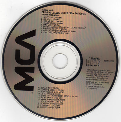 Various : Vintage Music Collectors Series Volumes 3 & 4 (CD, Comp, Den)