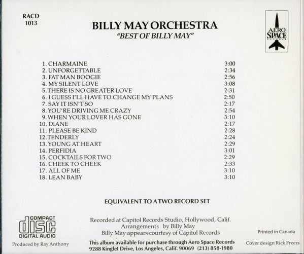 Billy May : Best Of Billy May (CD, Comp)