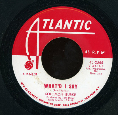 Solomon Burke : Get Out Of My Life Woman (7", Single, Promo, SRC)