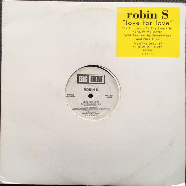 Robin S. : Love For Love (12", Promo)