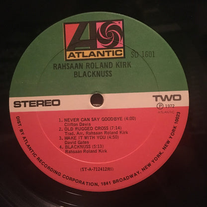 Roland Kirk : Blacknuss (LP, Album, PRC)