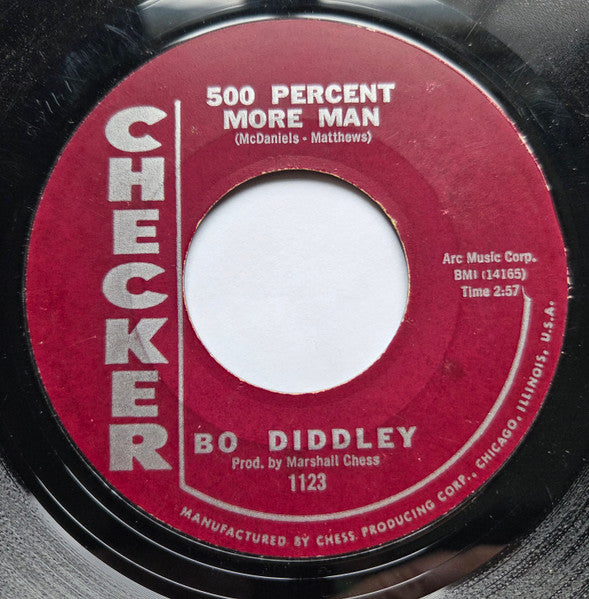 Bo Diddley : 500 Percent More Man  (7", Single, Styrene, Mon)