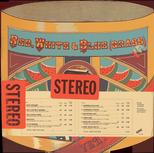 Red, White & Blue (Grass) : Red, White & Blue (Grass)  (LP, Album, Promo, W/Lbl, wlp)