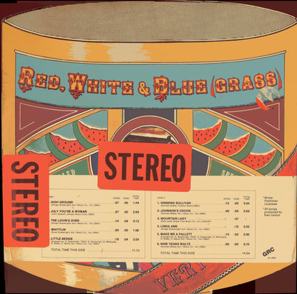 Red, White & Blue (Grass) : Red, White & Blue (Grass)  (LP, Album, Promo, W/Lbl, wlp)