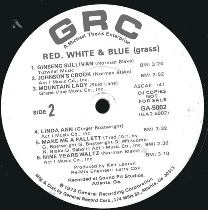 Red, White & Blue (Grass) : Red, White & Blue (Grass)  (LP, Album, Promo, W/Lbl, wlp)