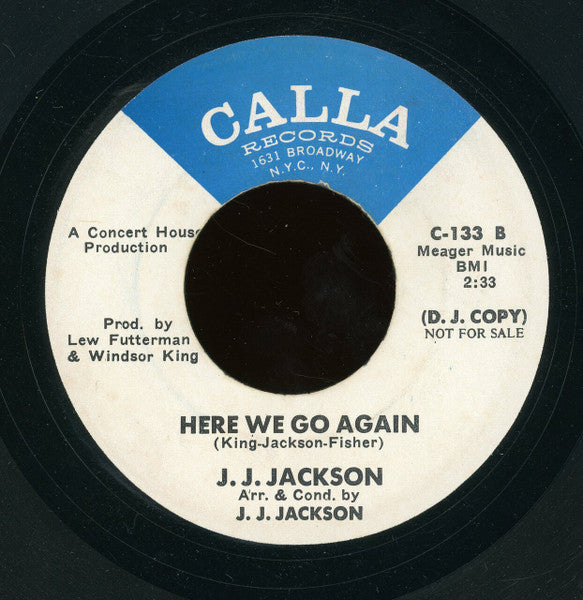 J.J. Jackson : Four Walls (Three Windows And Two Doors) / Here We Go Again (7", Single, Promo)
